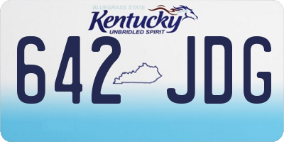 KY license plate 642JDG
