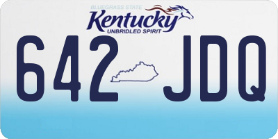 KY license plate 642JDQ