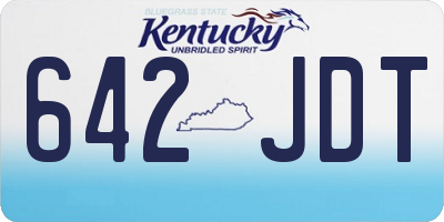 KY license plate 642JDT