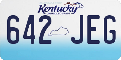 KY license plate 642JEG