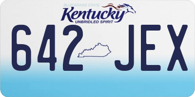 KY license plate 642JEX
