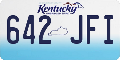 KY license plate 642JFI