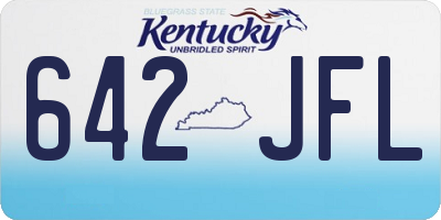 KY license plate 642JFL