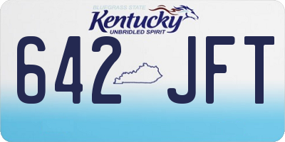 KY license plate 642JFT