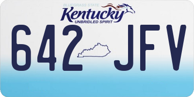 KY license plate 642JFV