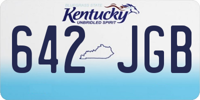 KY license plate 642JGB