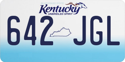 KY license plate 642JGL