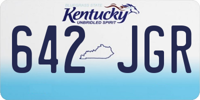 KY license plate 642JGR