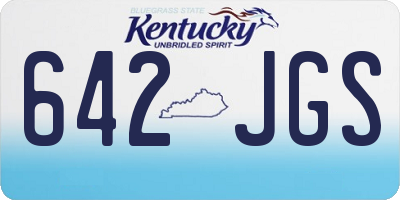 KY license plate 642JGS