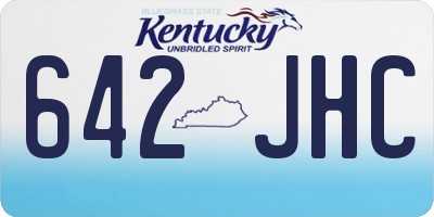 KY license plate 642JHC