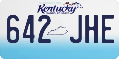 KY license plate 642JHE