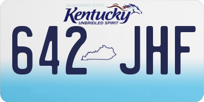 KY license plate 642JHF