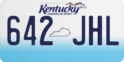 KY license plate 642JHL