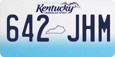 KY license plate 642JHM