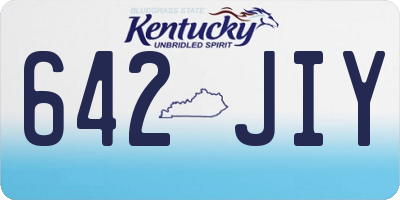 KY license plate 642JIY