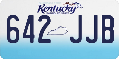 KY license plate 642JJB