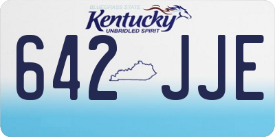 KY license plate 642JJE