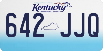 KY license plate 642JJQ