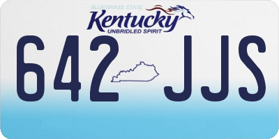 KY license plate 642JJS