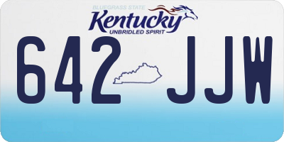KY license plate 642JJW
