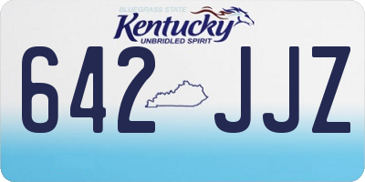 KY license plate 642JJZ