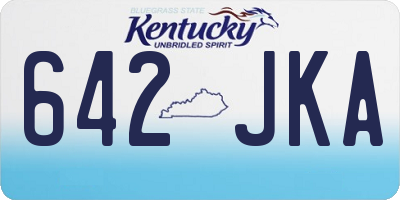 KY license plate 642JKA