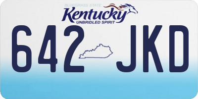 KY license plate 642JKD