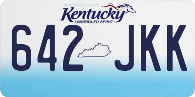 KY license plate 642JKK