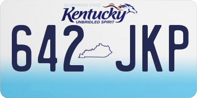 KY license plate 642JKP