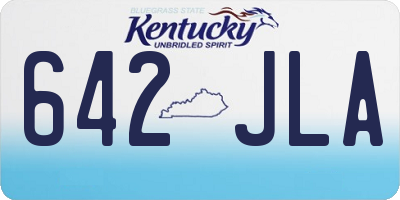 KY license plate 642JLA