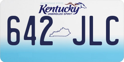 KY license plate 642JLC