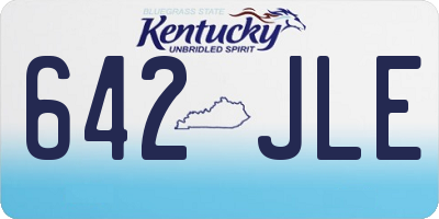 KY license plate 642JLE