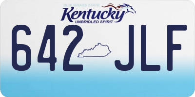 KY license plate 642JLF