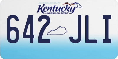 KY license plate 642JLI