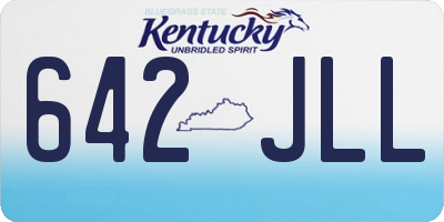 KY license plate 642JLL