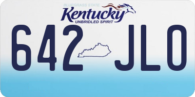 KY license plate 642JLO