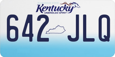 KY license plate 642JLQ
