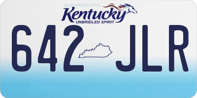 KY license plate 642JLR