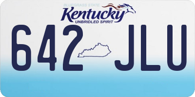 KY license plate 642JLU