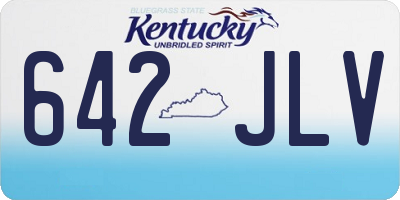 KY license plate 642JLV