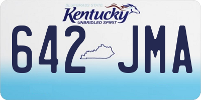 KY license plate 642JMA