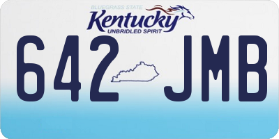 KY license plate 642JMB