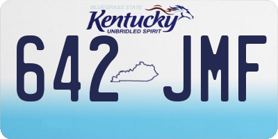 KY license plate 642JMF