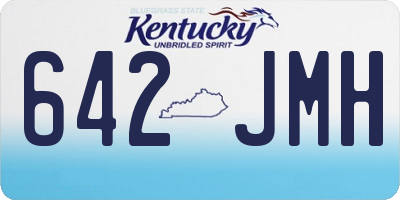 KY license plate 642JMH