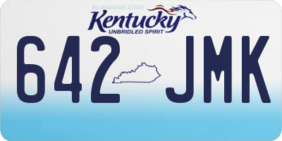 KY license plate 642JMK
