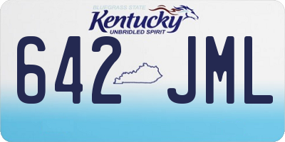 KY license plate 642JML