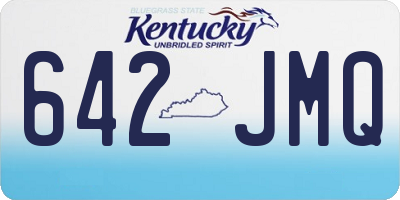 KY license plate 642JMQ