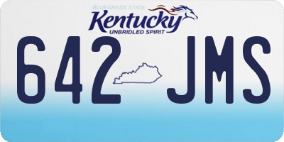 KY license plate 642JMS