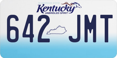 KY license plate 642JMT