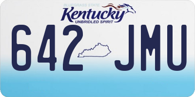 KY license plate 642JMU